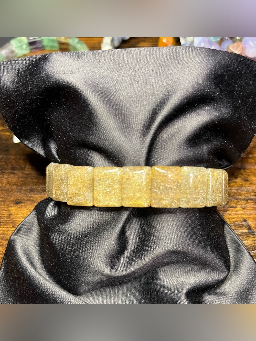 ☀️Golden Sunstone Soft Bangle Bracelet